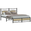 sengeramme 150x200 cm uden madras konstrueret træ sonoma-eg