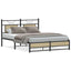 sengeramme 150x200 cm uden madras konstrueret træ sonoma-eg
