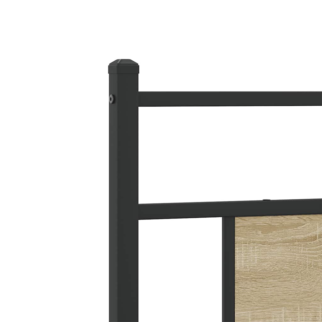 sengeramme 80x200 cm uden madras konstrueret træ sonoma-eg