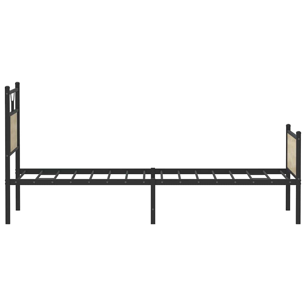 sengeramme 90x190 cm uden madras konstrueret træ sonoma-eg