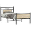 sengeramme 90x190 cm uden madras konstrueret træ sonoma-eg
