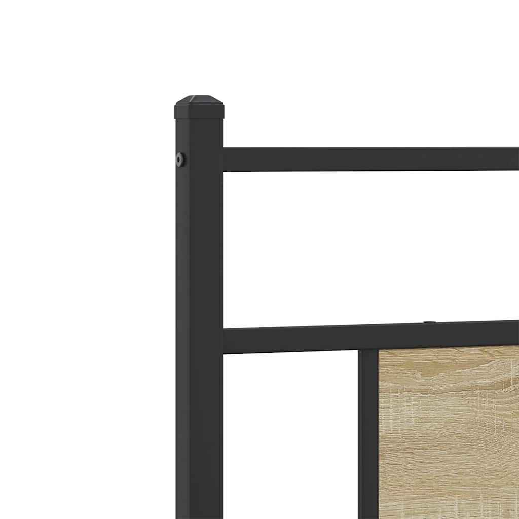 sengeramme 90x200 cm uden madras konstrueret træ sonoma-eg