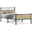 sengeramme 100x190 cm uden madras konstrueret træ sonoma-eg