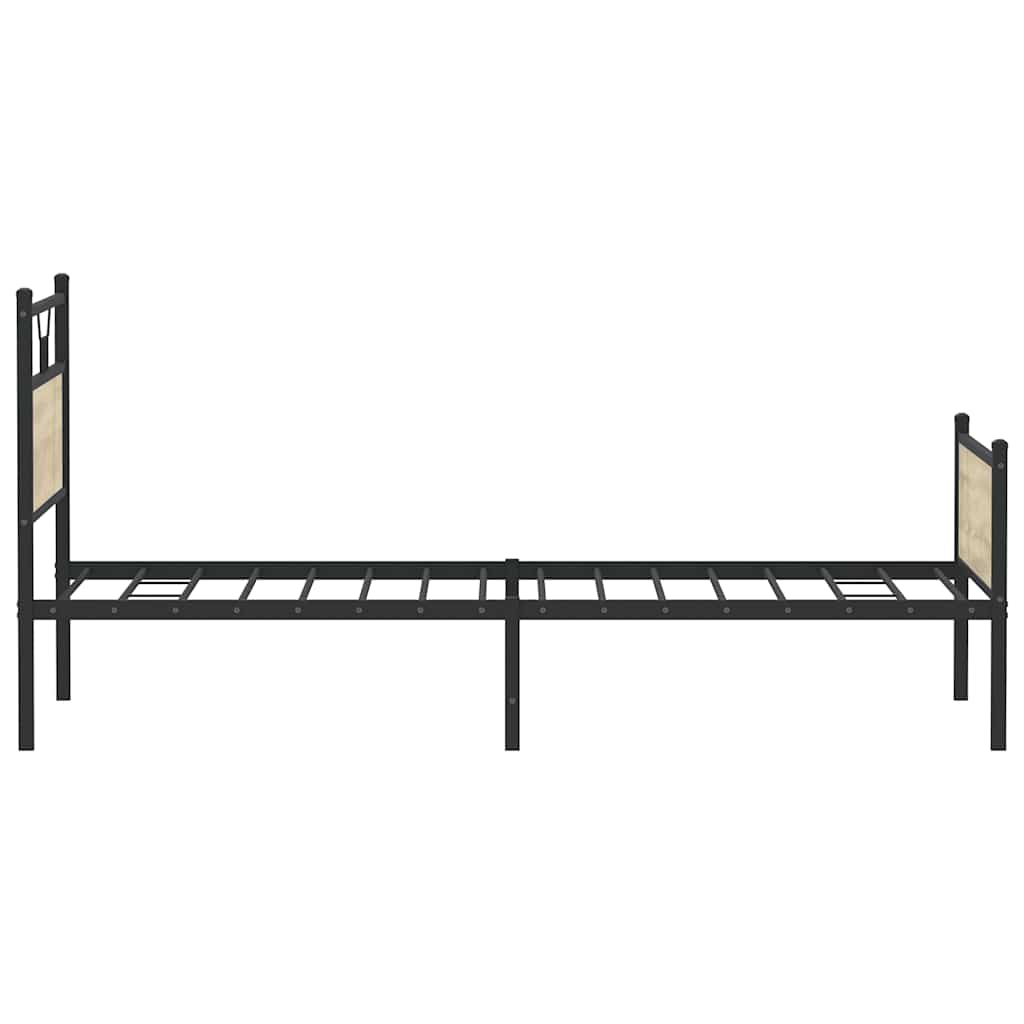 sengeramme 100x200 cm uden madras konstrueret træ sonoma-eg