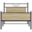 sengeramme uden madras 107x203 cm konstrueret træ sonoma-eg