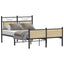 sengeramme 120x190 cm uden madras konstrueret træ sonoma-eg