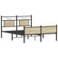 sengeramme 137x190 cm uden madras konstrueret træ sonoma-eg