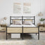 sengeramme 150x200 cm uden madras konstrueret træ sonoma-eg