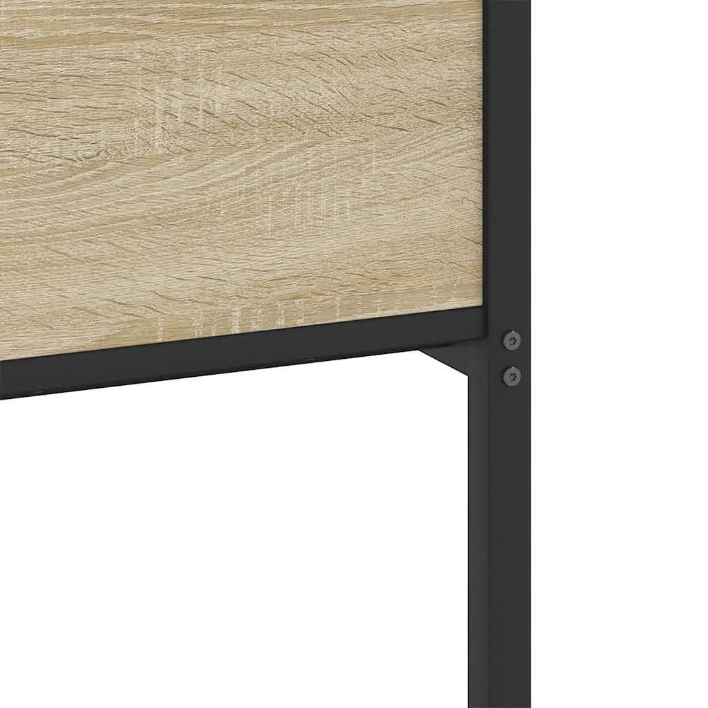 sengeramme 150x200 cm uden madras konstrueret træ sonoma-eg
