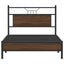 sengeramme uden madras 107x203 cm konstrueret træ brunt eg