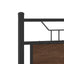 sengeramme 120x200 cm uden madras konstrueret træ brunt eg