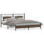 sengeramme uden madras 183x203 cm konstrueret træ brunt eg