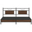 sengeramme uden madras 183x203 cm konstrueret træ brunt eg