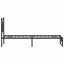 sengeramme 80x200 cm uden madras konstrueret træ brunt eg