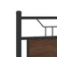sengeramme 120x200 cm uden madras konstrueret træ brunt eg