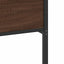 sengeramme 137x190 cm uden madras konstrueret træ brunt eg