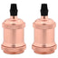 lampeholdere 2 stk rosaguld E27