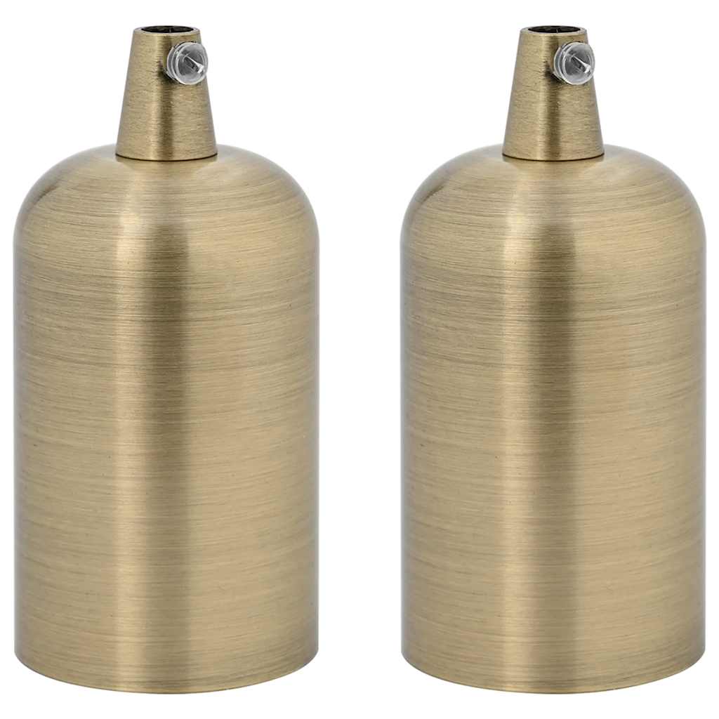 lampeholdere 2 stk bronze E27