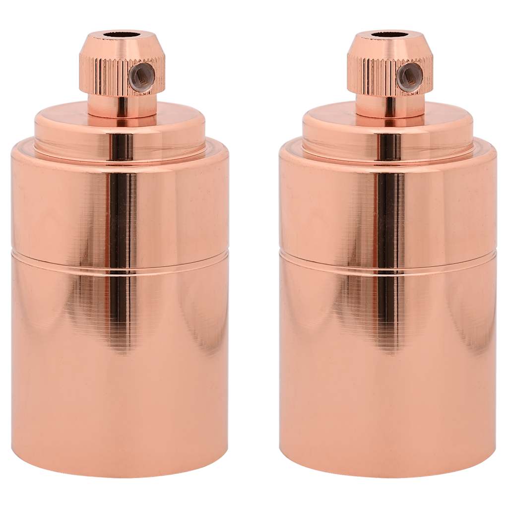 lampeholdere 2 stk rosaguld E27