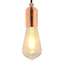 lampeholdere 2 stk rosaguld E27