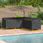 Møbelbetræk Sort 220 x 220 x 80 cm 420D Oxford Stof