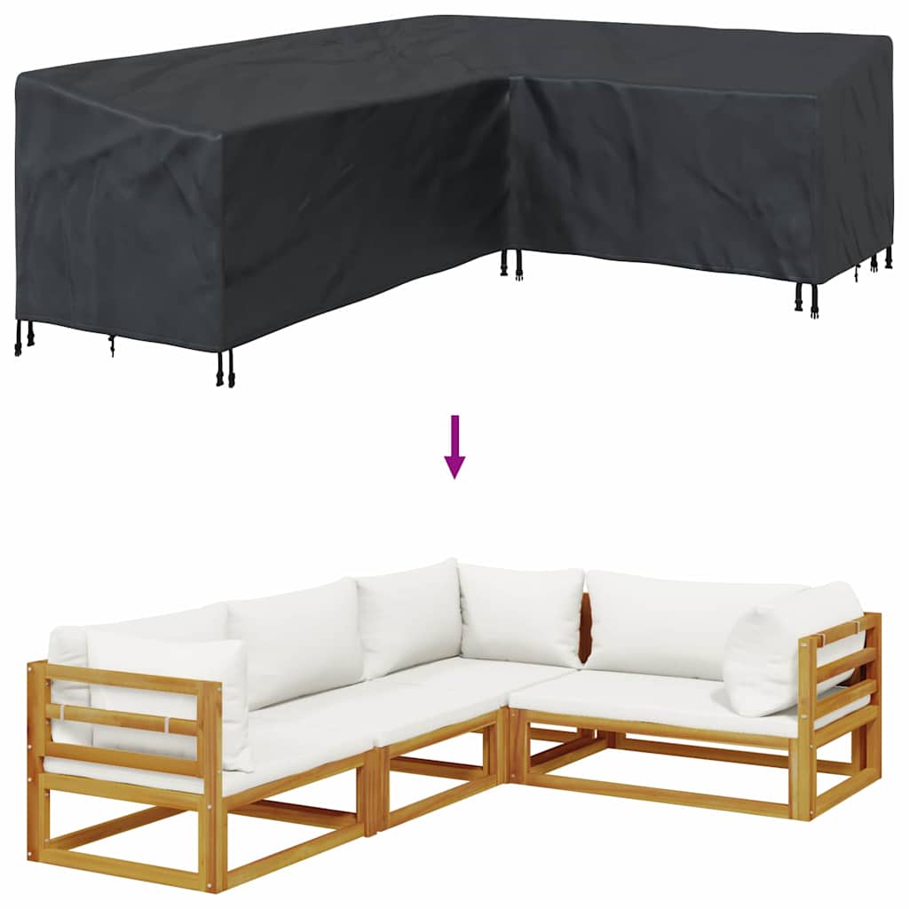 Møbelbetræk Sort 250 x 180 x 80 cm 420D Oxford Stof