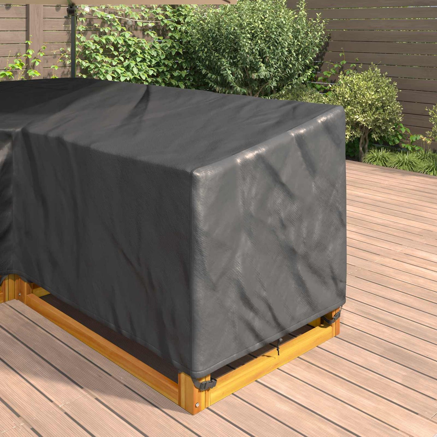 Møbelbetræk Sort 260 x 210 x 80 cm 210D Oxford Stof