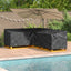 Møbelbetræk Sort 260 x 210 x 80 cm 210D Oxford Stof