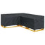 Møbelbetræk Sort 260 x 210 x 80 cm 210D Oxford Stof