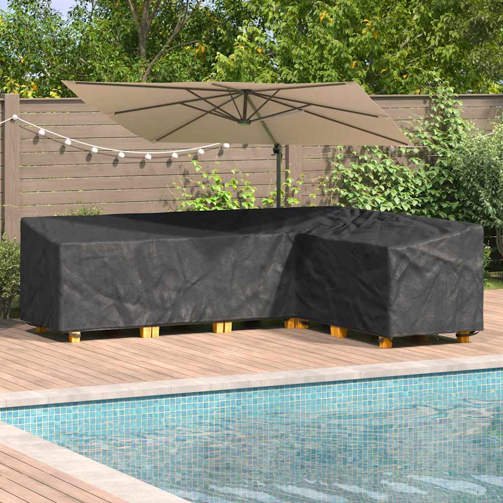 Møbelbetræk Sort 286 x 222 x 80 cm 210D Oxford Stof billede