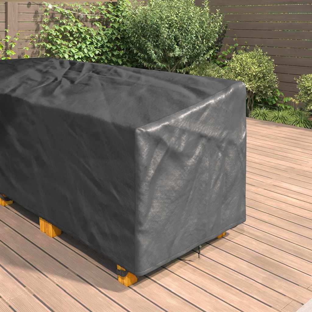 Møbelbetræk Sort 286 x 222 x 80 cm