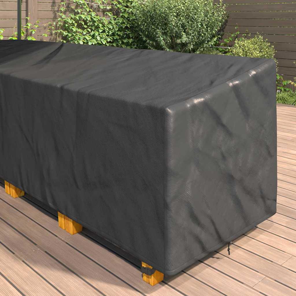 Møbelbetræk Sort 286 x 222 x 80 cm