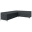 Møbelbetræk 355 x 275 x 80 cm 420D Oxford Stof L-form Vandtæt