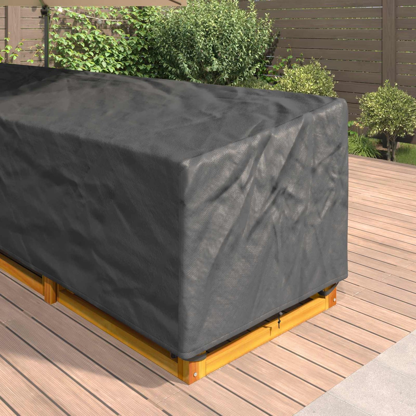 Møbelbetræk Sort 355 x 275 x 80 cm 420D Oxford Stof