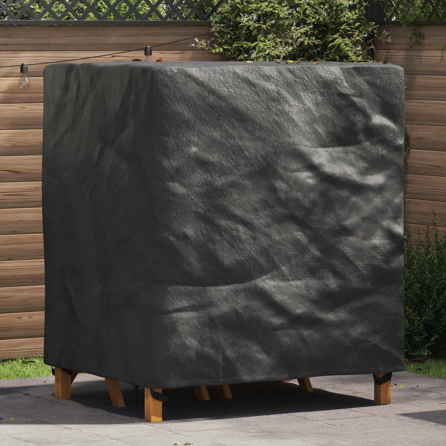Møbelbetræk Ensfarvet Sort 116 x 100 x 120 cm 210D