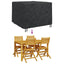 Møbelbetræk Sort 125 x 125 x 74 cm 600D Oxford Stof