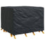 Møbelbetræk Sort 125 x 125 x 74 cm 600D Oxford Stof