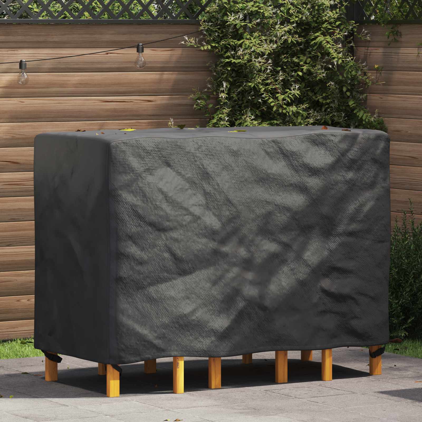 Møbelbetræk Ensfarvet Sort 140 x 70 x 90 cm 210D billede