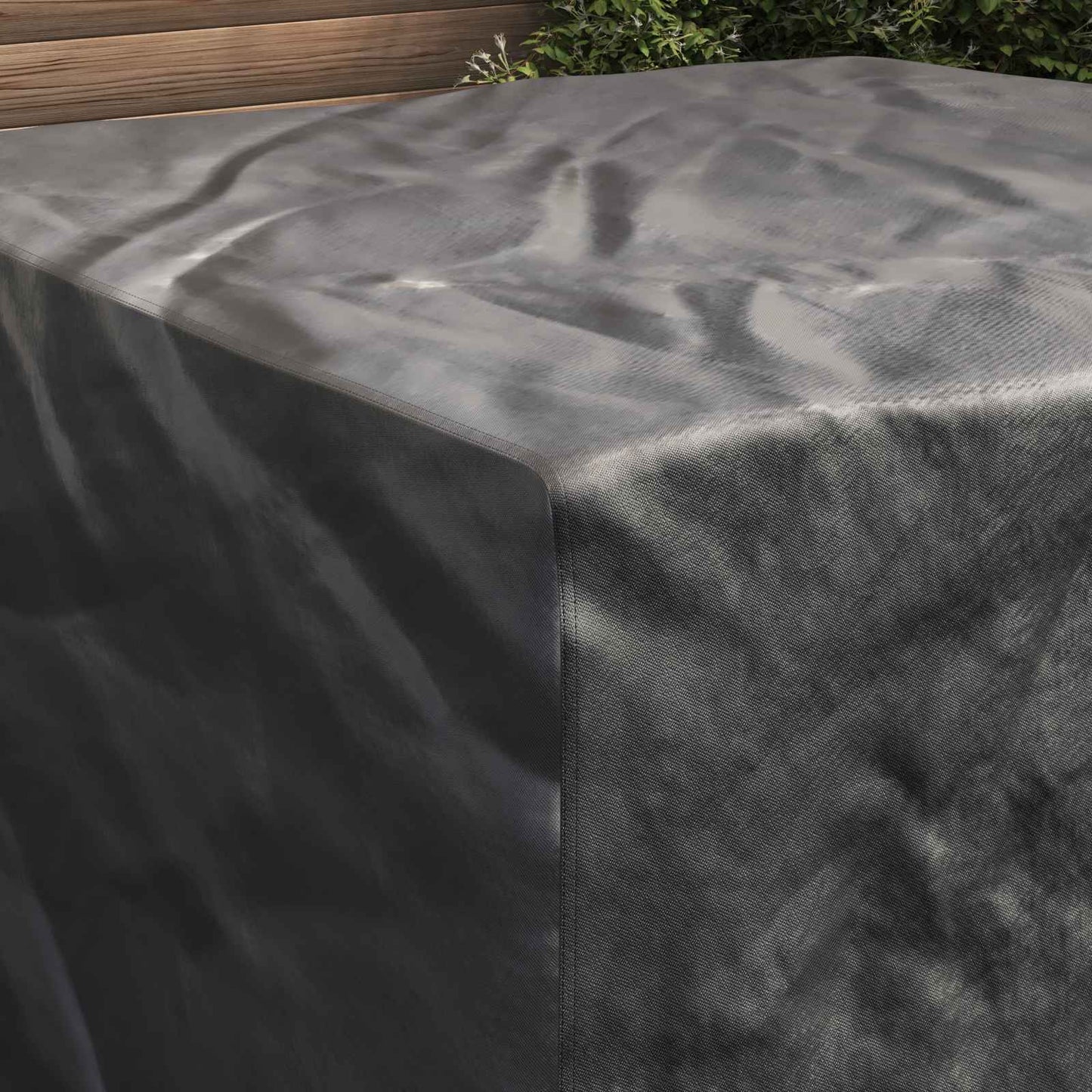 Møbelbetræk Ensfarvet Sort 150 x 150 x 75 cm 210D