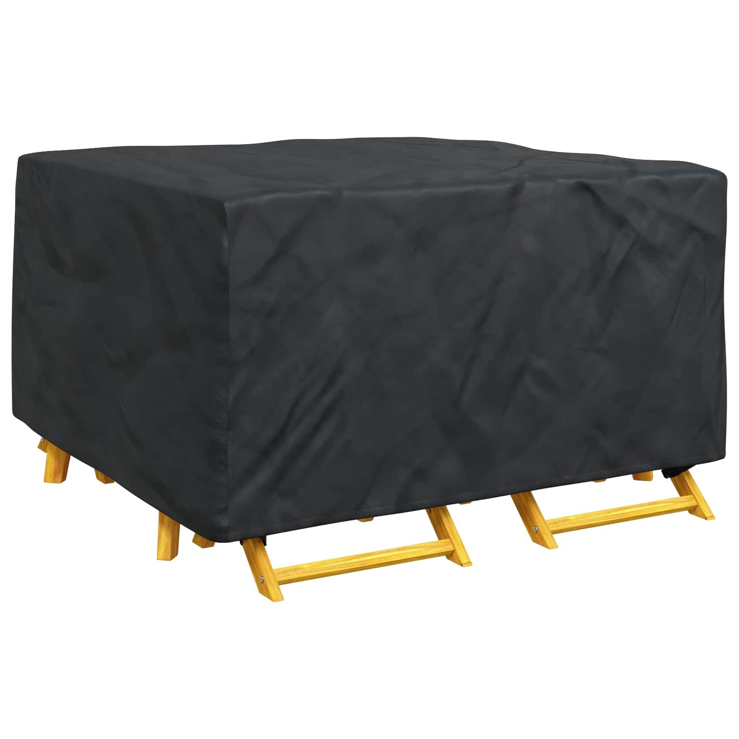 Møbelbetræk Ensfarvet Sort 150 x 150 x 75 cm 210D