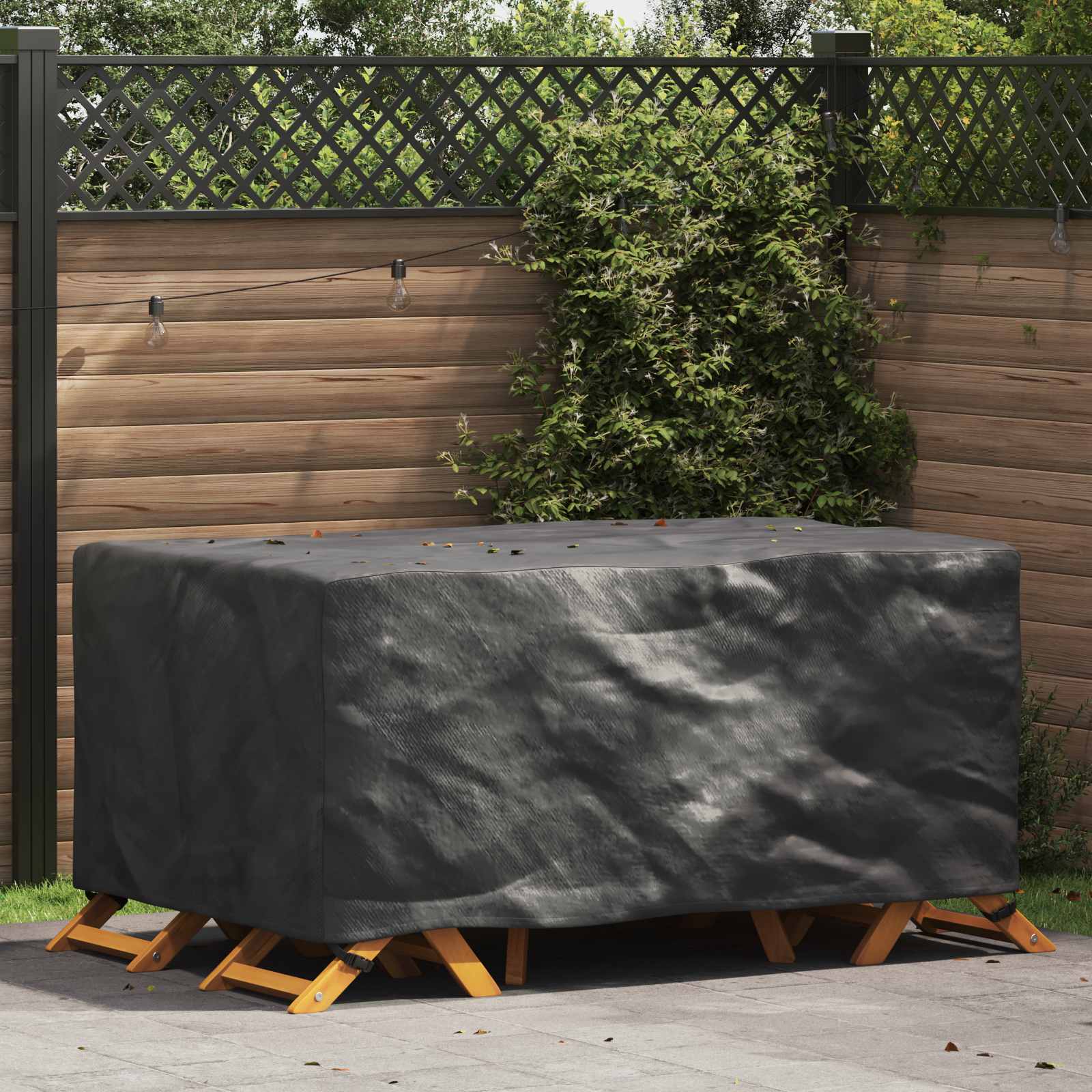 Møbelbetræk Ensfarvet Sort 172 x 113 x 73 cm 420D billede