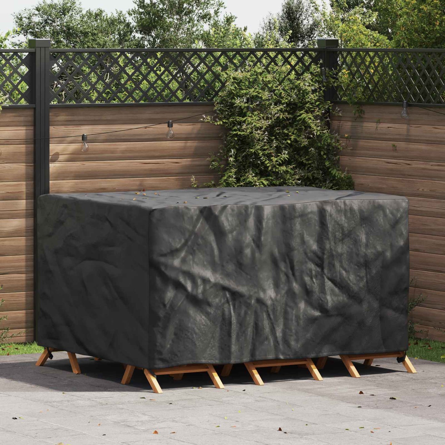 Møbelbetræk Ensfarvet Sort 180 x 120 x 74 cm 210D