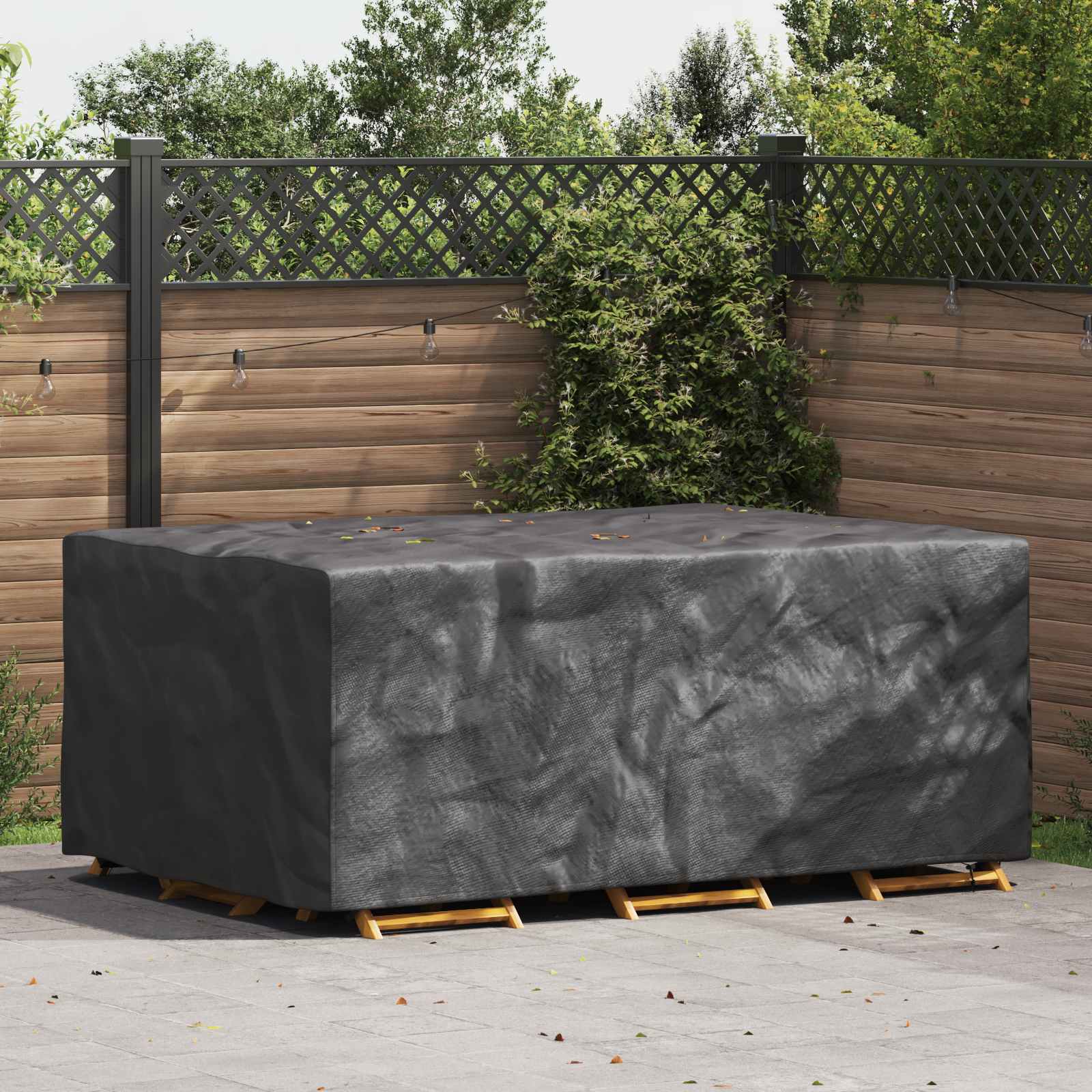 Møbelbetræk Ensfarvet Sort 210 x 130 x 70 cm 210D billede