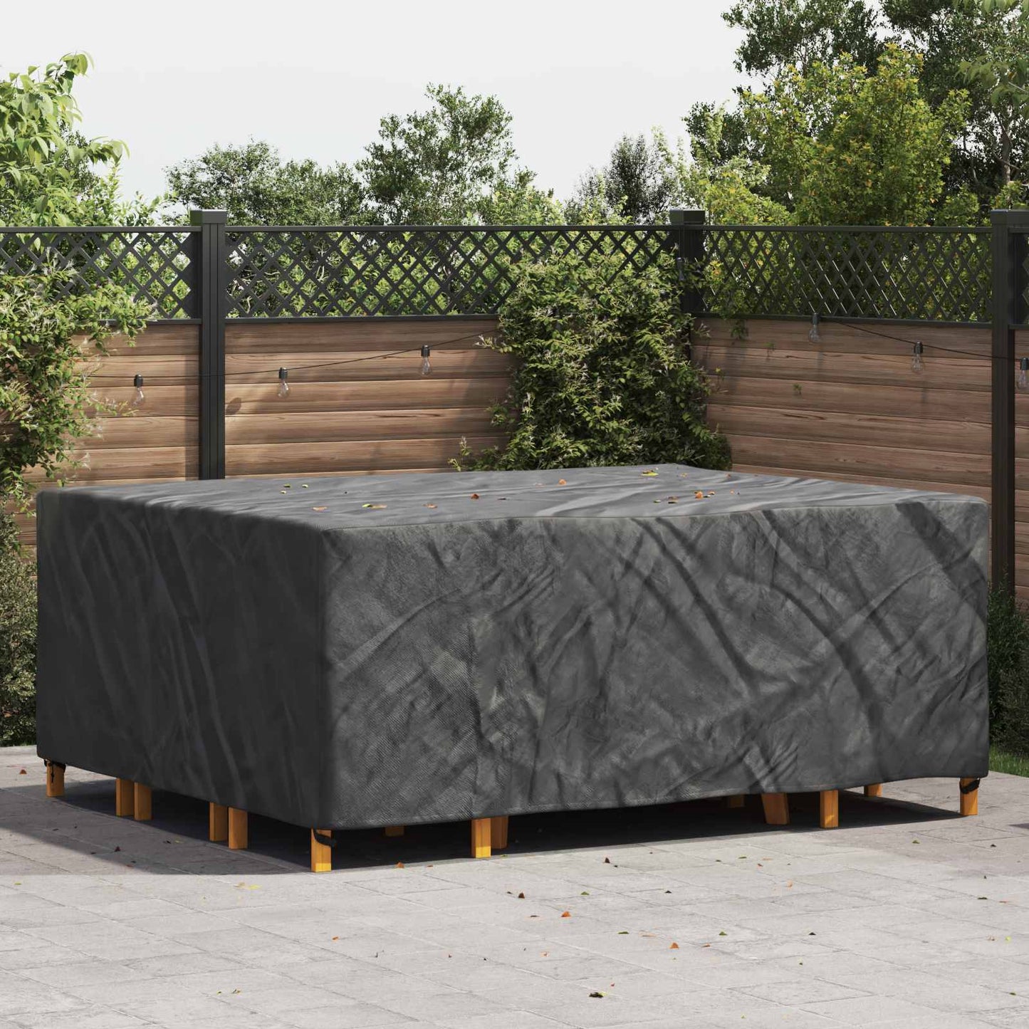 Møbelbetræk Ensfarvet Sort 250 x 210 x 90 cm 600D