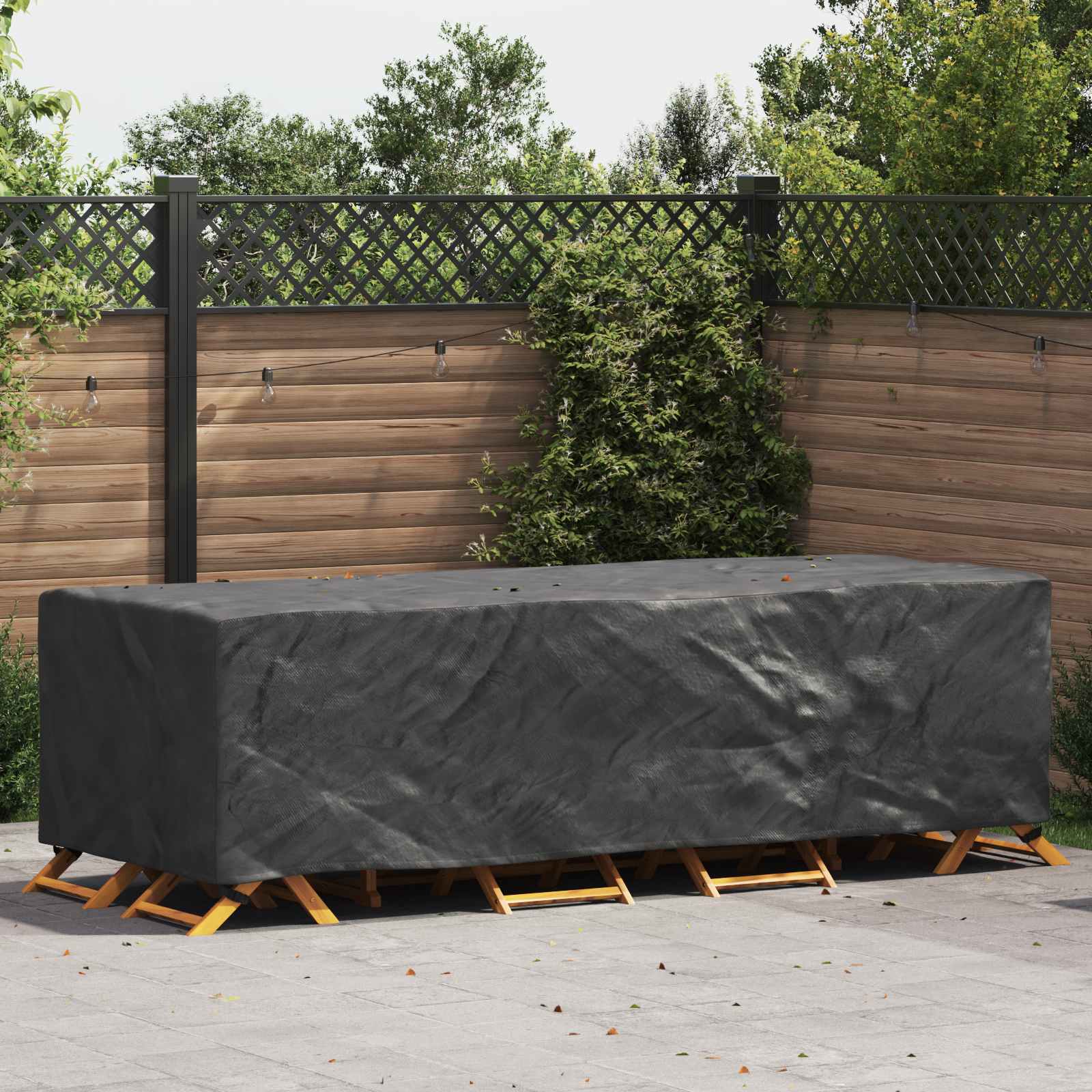 Møbelbetræk Ensfarvet Sort 270 x 110 x 70 cm 210D billede