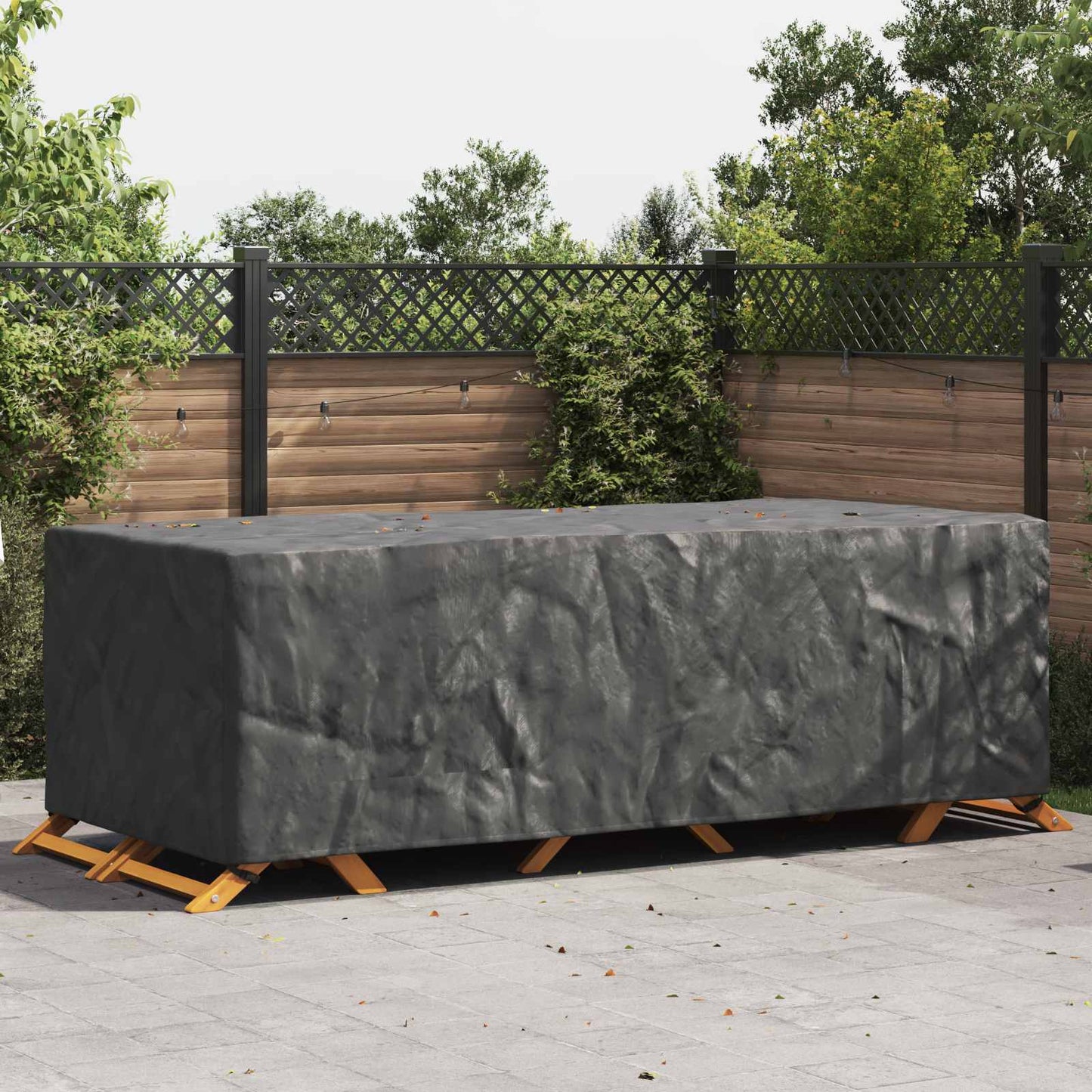 Møbelbetræk Ensfarvet Sort 300 x 140 x 90 cm 210D