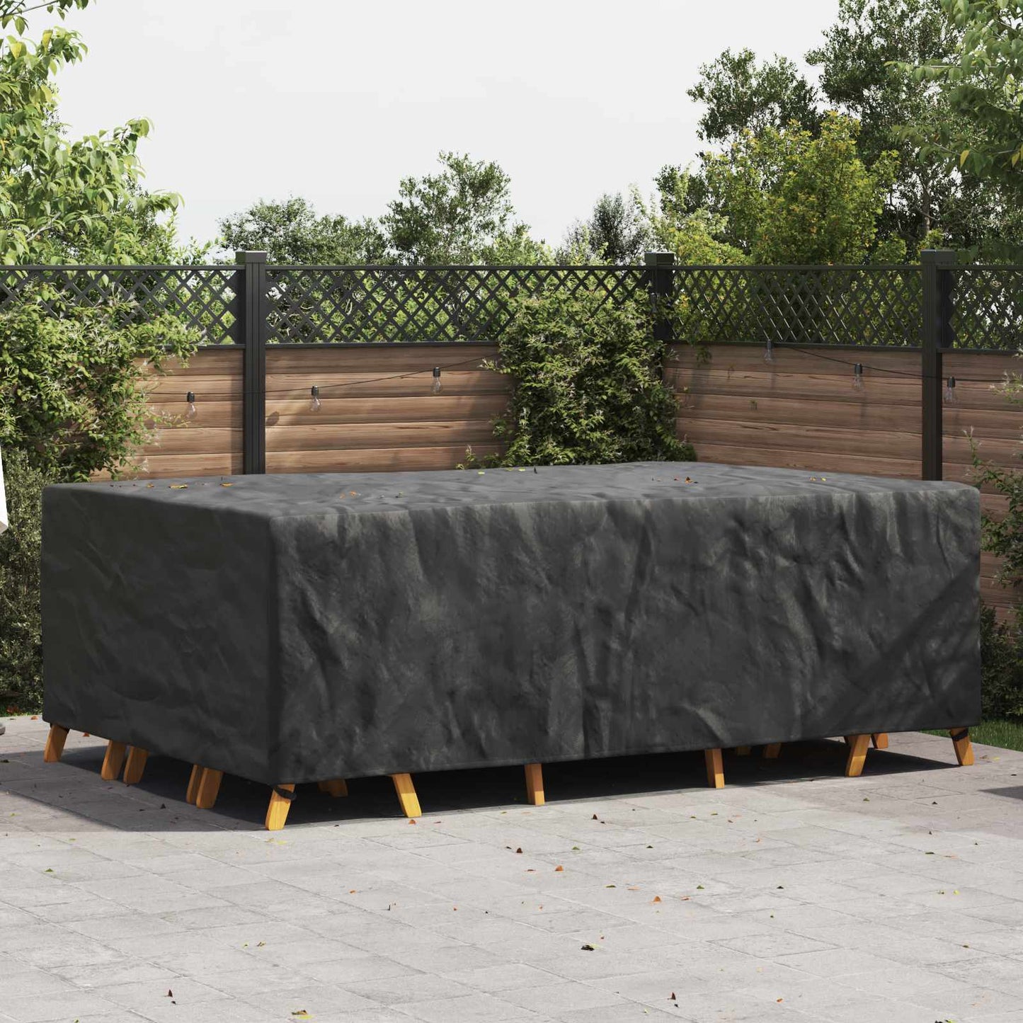 Møbelbetræk Ensfarvet Sort 300 x 200 x 90 cm 210D