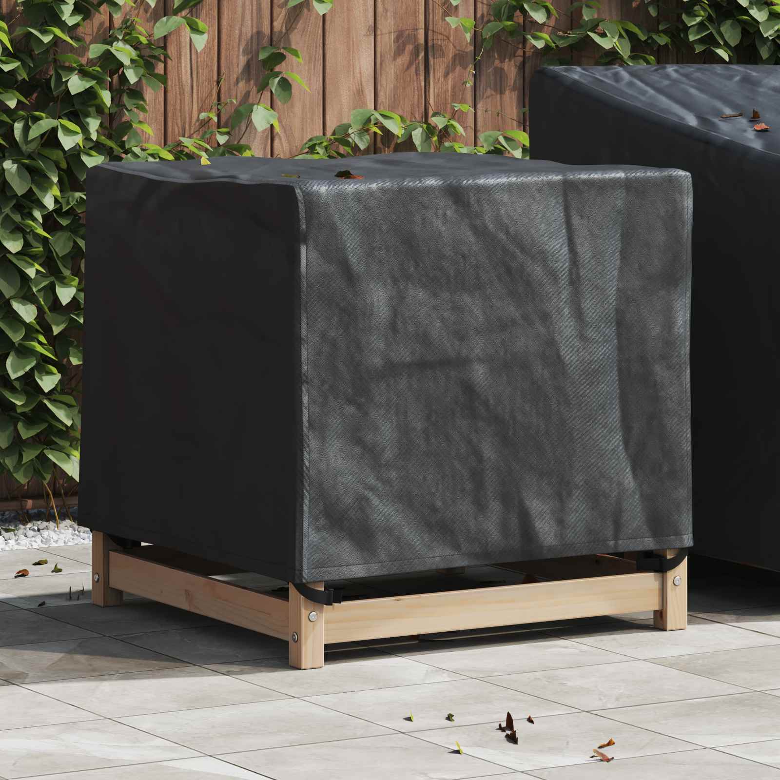 Møbelbetræk Sort 64 x 64 x 65 cm 210D Oxford Stof billede