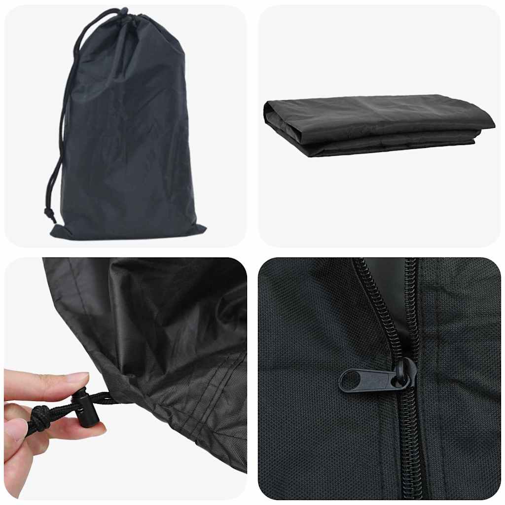 Brændestabelafdækning Sort 61 x 122 x 106 cm 420D Oxford stof