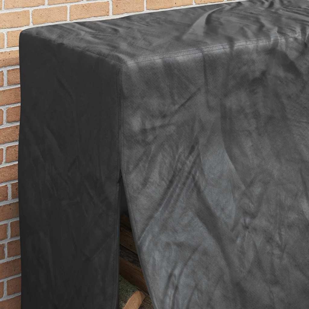 Brændestabelafdækning 61 x 122 x 106 cm 420D Oxford stof Sort